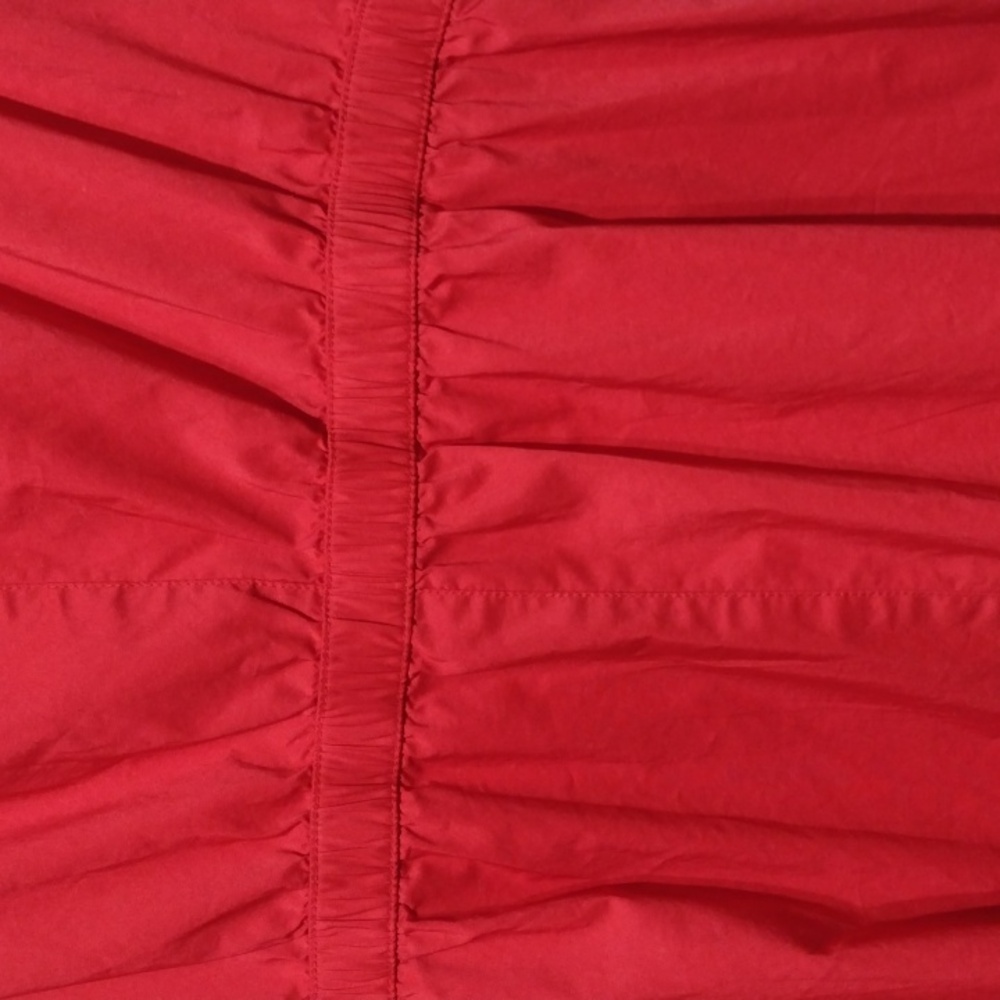 New York & Company Red Button-Front Midi Dress - Picture 7 of 7